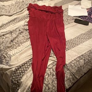 Women’s Size 2X Burgundy Jumpsuit. Worn only once